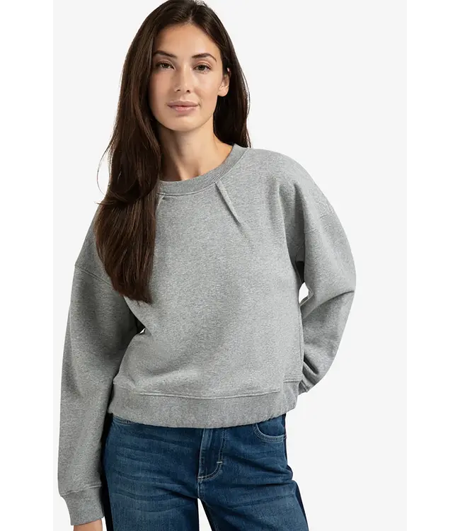 Yaya 01-109094-508 Sweatshirt with pleat detail