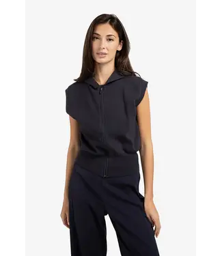 Yaya Sleeveless knitted hoody