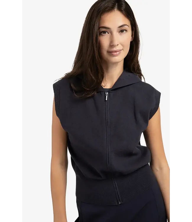 Yaya 01-010116-508 Sleeveless knitted hoody