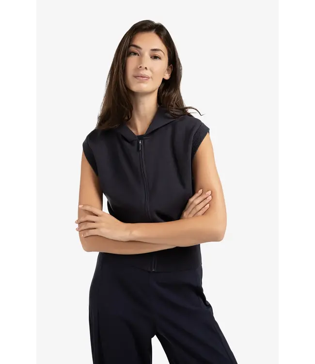 Yaya 01-010116-508 Sleeveless knitted hoody