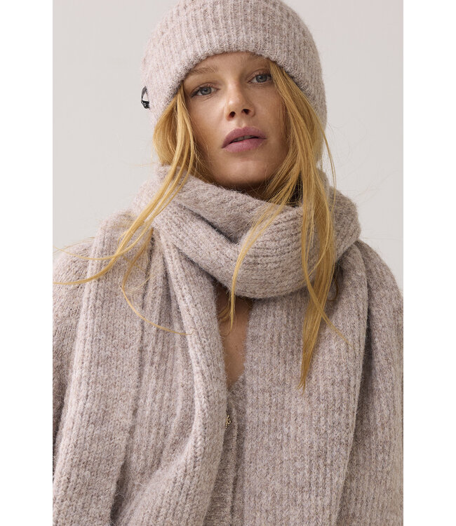 Summum Woman Scarf cozy melange knit