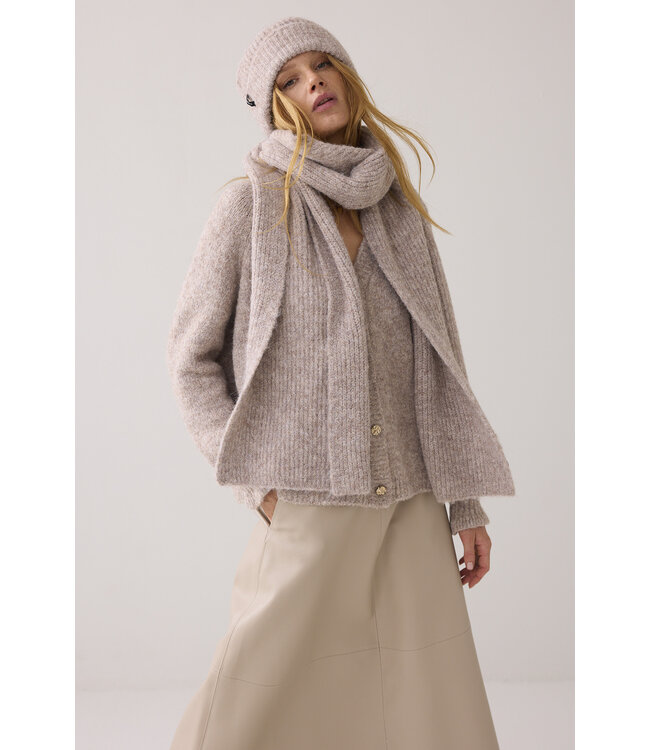 Summum Woman 8s1048-7997 Scarf cozy melange knit