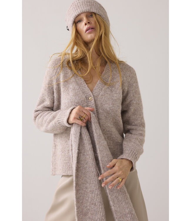 Summum Woman Beanie cozy melange knit