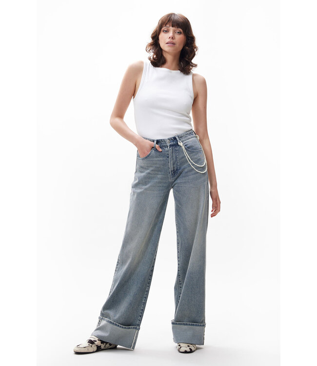 Catwalk Junkie 2503023211 Loose fit jeans with fold