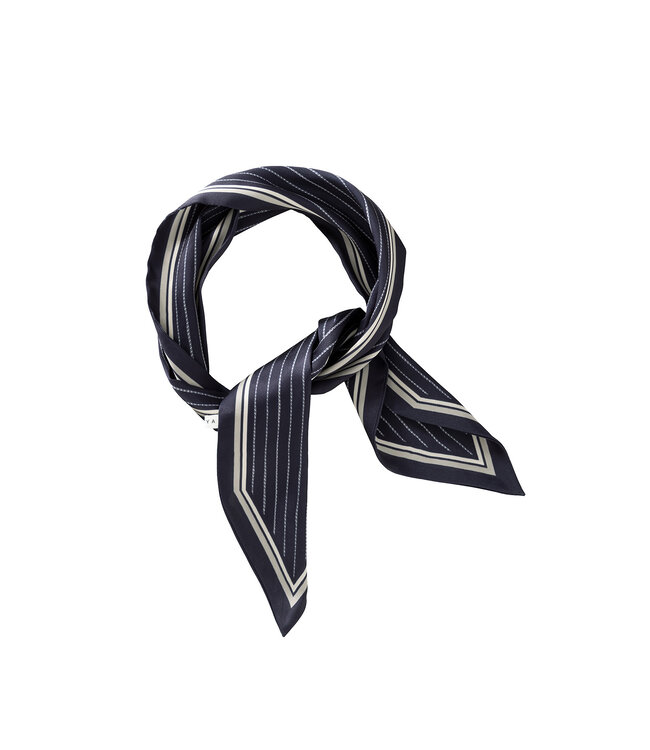 Yaya Striped small scarf