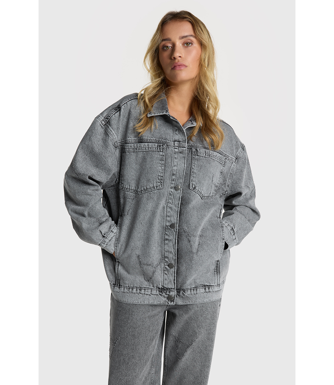 Alix the Label Damaged bull jacket