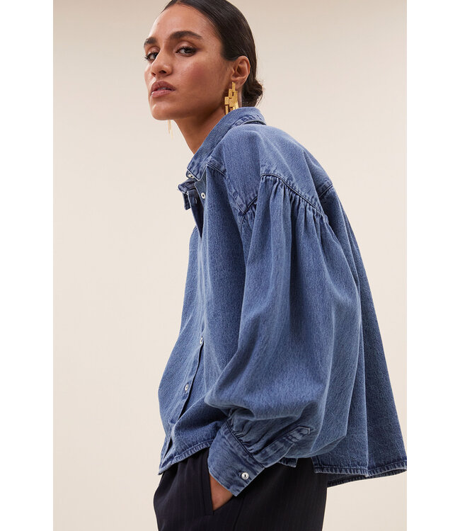 BY-BAR AMSTERDAM 25512013 Sarah denim blouse