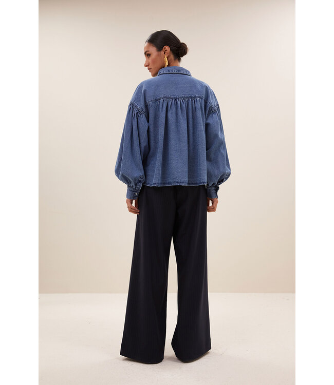 BY-BAR AMSTERDAM 25512013 Sarah denim blouse