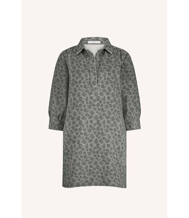 BY-BAR AMSTERDAM 25517006 Flynth grey cheetah dress