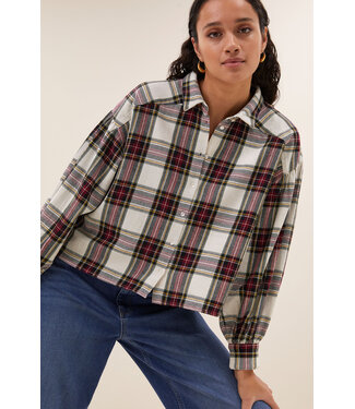 BY-BAR AMSTERDAM Sarah short check blouse