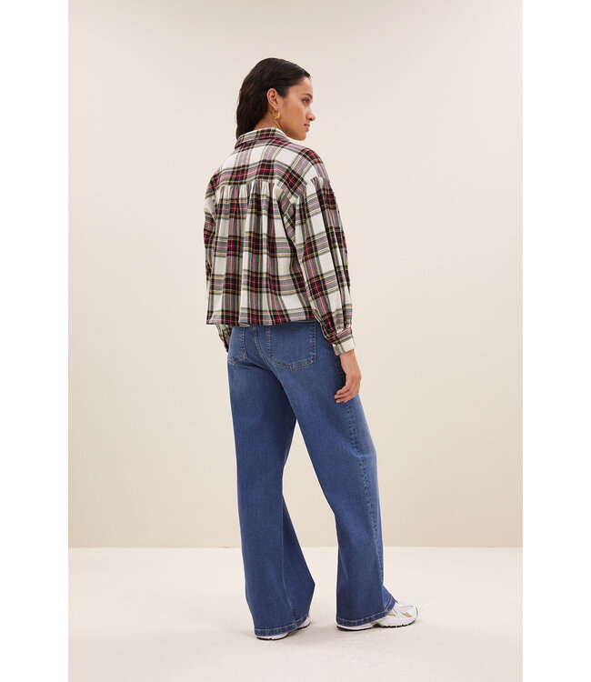 BY-BAR AMSTERDAM 25512055 Sarah short check blouse
