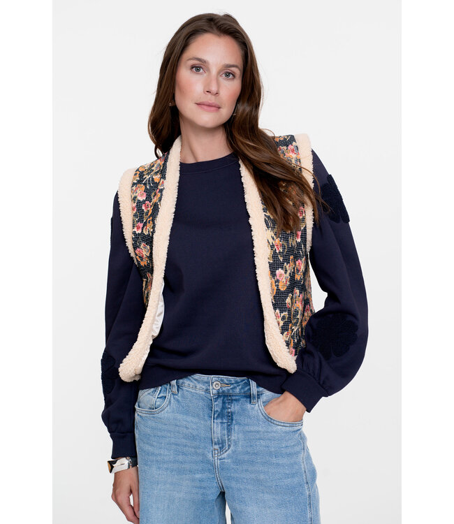 Geisha Gilet print