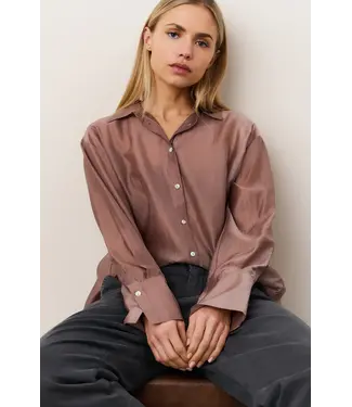 Yaya Sheer blouse with back slit