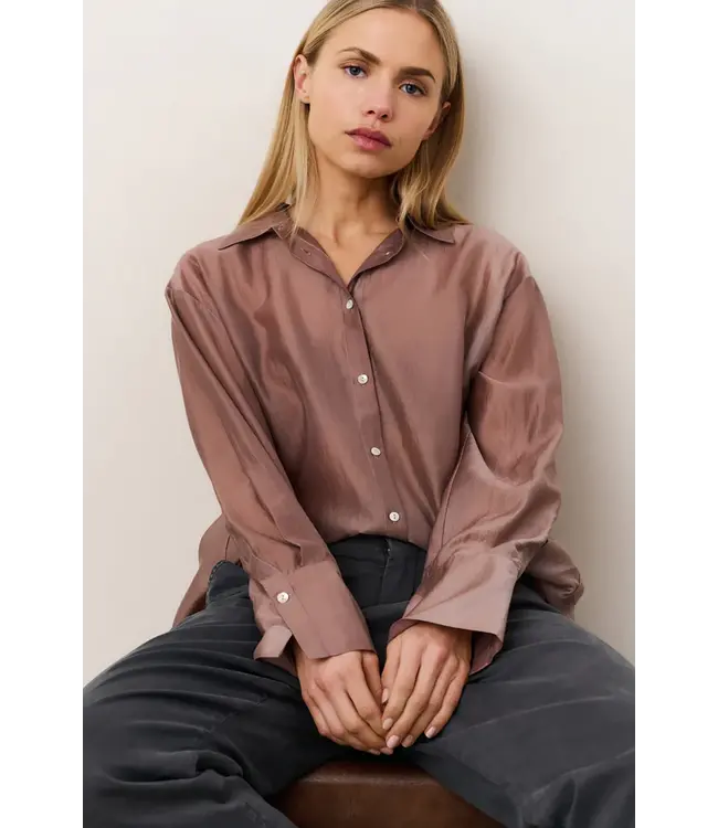 Yaya 01-201171-509 Sheer blouse with back slit