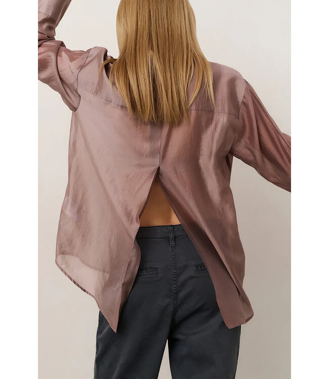 Yaya 01-201171-509 Sheer blouse with back slit