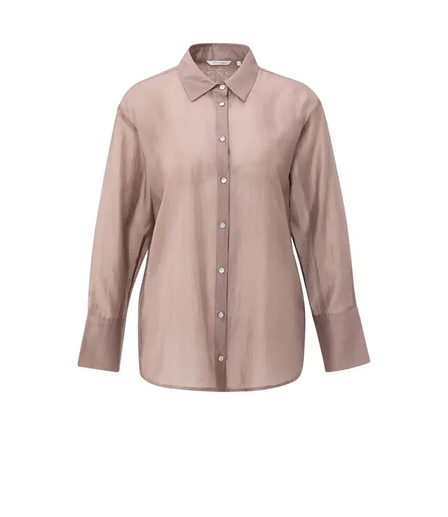 Yaya 01-201171-509 Sheer blouse with back slit