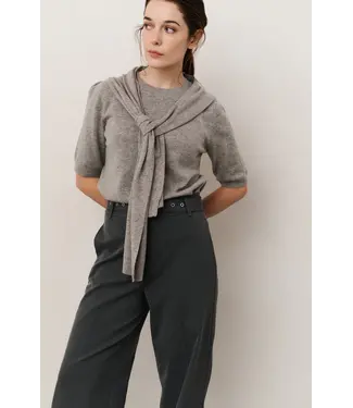 Yaya Short sleeve sweater with fake