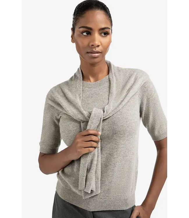 Yaya 01-000496-509 Short sleeve sweater with fake