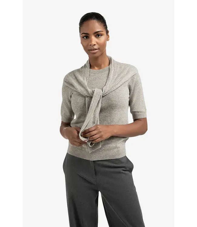 Yaya 01-000496-509 Short sleeve sweater with fake