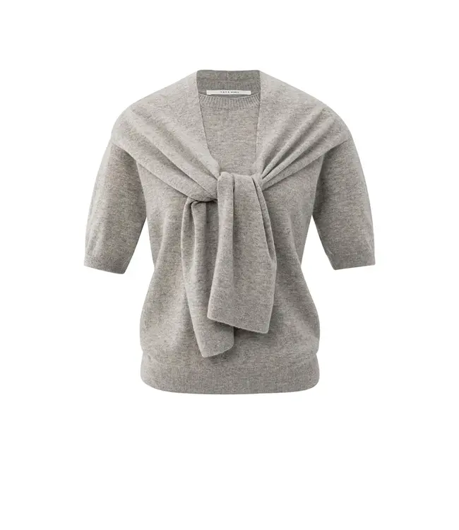 Yaya 01-000496-509 Short sleeve sweater with fake