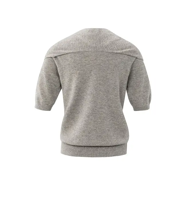 Yaya 01-000496-509 Short sleeve sweater with fake