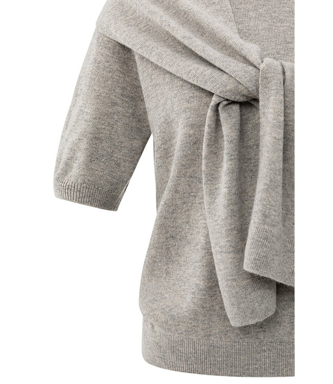 Yaya 01-000496-509 Short sleeve sweater with fake