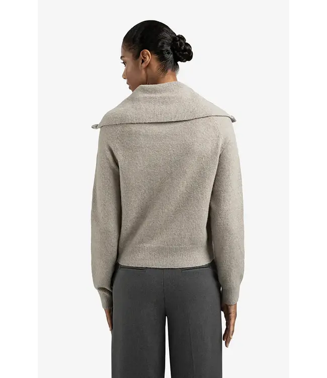 Yaya 01-010124-509 Cardigan with zipper and wide