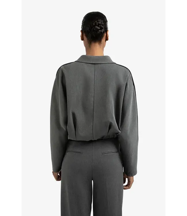 Yaya 01-201175-509 Blouse jacket with waist pleat