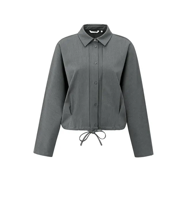 Yaya 01-201175-509 Blouse jacket with waist pleat