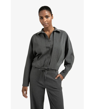 Yaya Blouse jacket with waist pleat