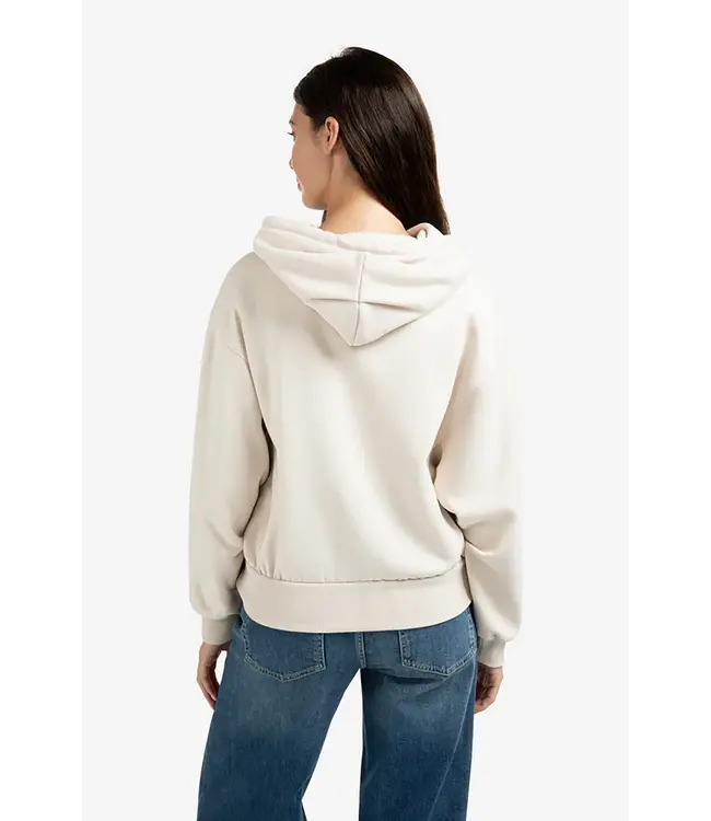Yaya 01-109095-509 Hoodie with pleated bottom