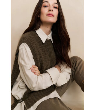 Yaya Rib stitch spencer with detail