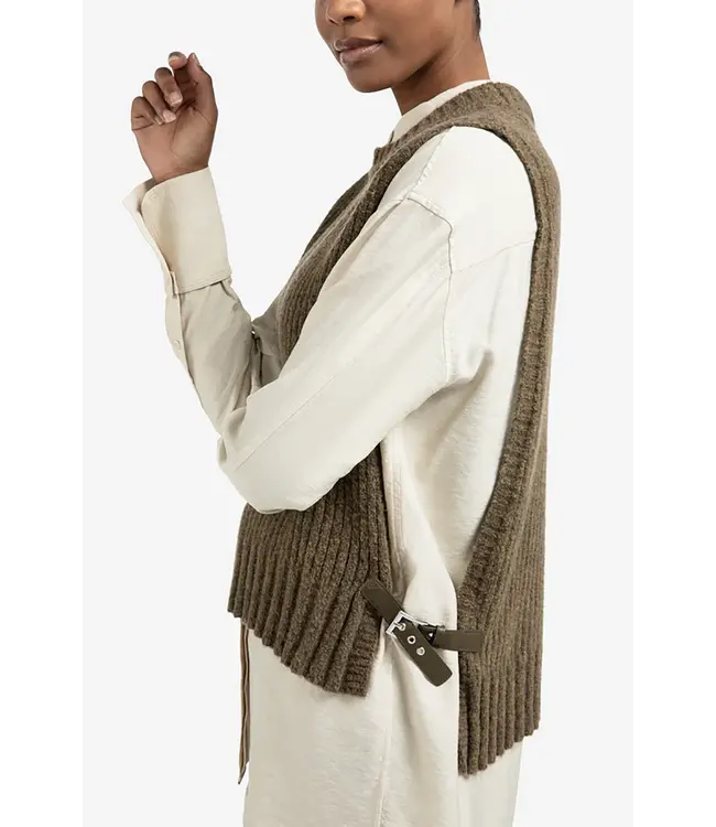 Yaya 01-000495-509 Rib stitch spencer