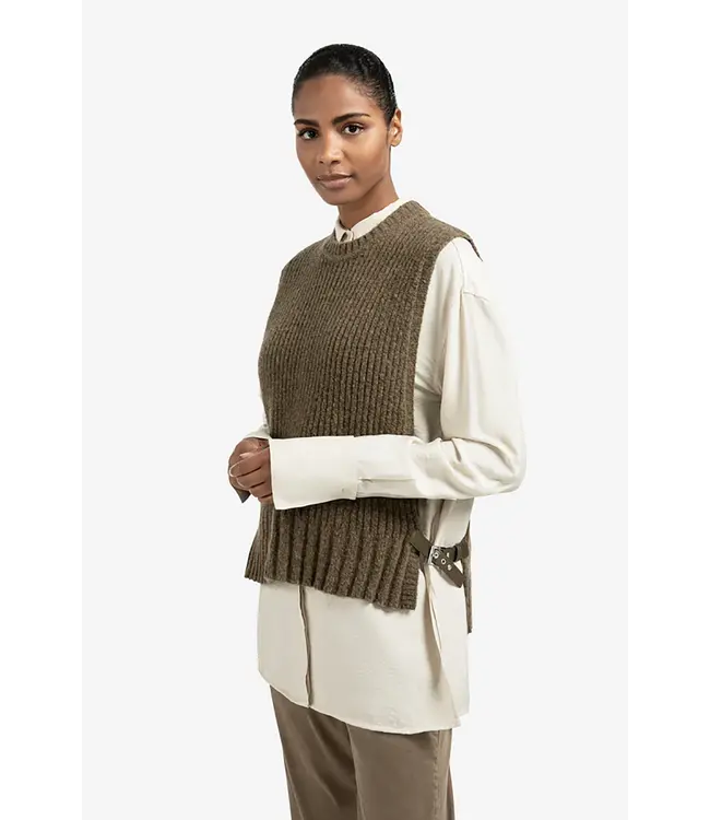 Yaya 01-000495-509 Rib stitch spencer