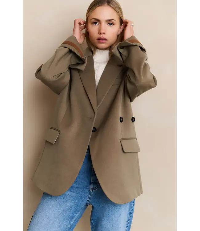 Yaya Woven oversized blazer