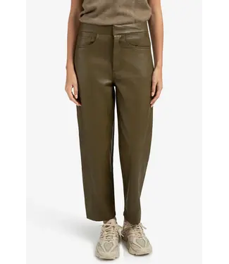 Yaya Faux leather carrot fit trouser
