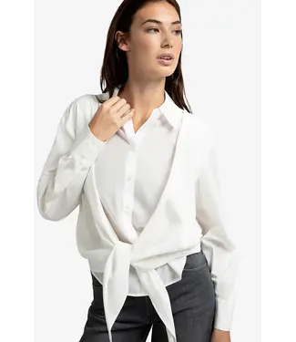 Yaya Layered blouse with knot