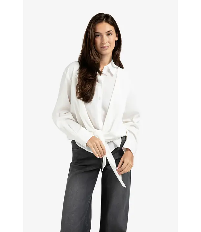 Yaya 01-201177-509 Layered blouse with knot