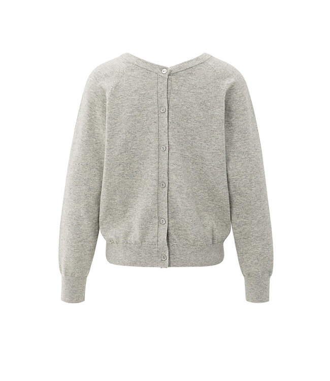 Yaya 01-000494-509 Double v-neck sweater with button