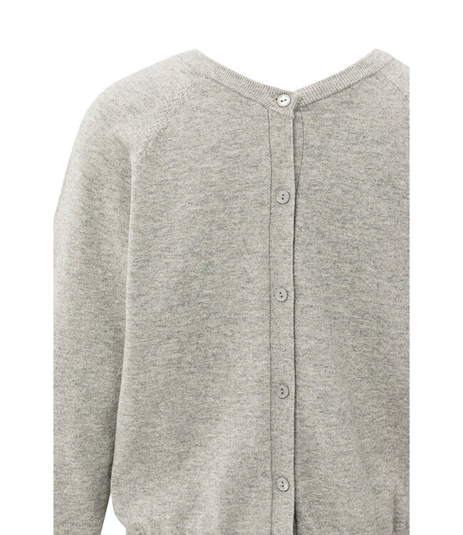 Yaya 01-000494-509 Double v-neck sweater with button