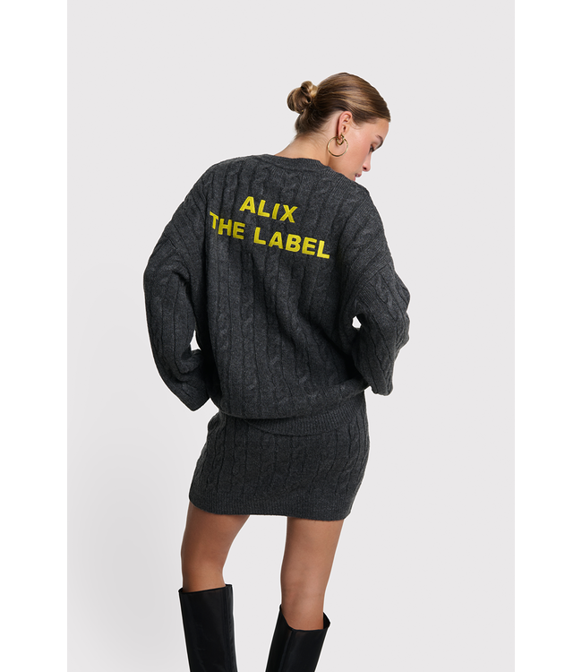 Alix the Label 2509867393 Cropped cable jumper