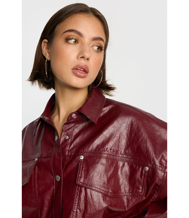 Alix the Label 2509412310 faux leather blouse