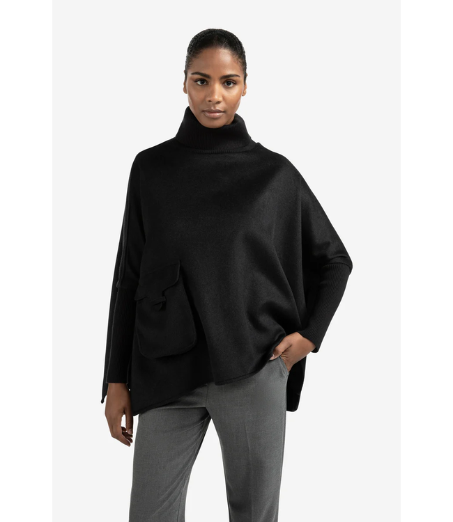 Yaya Wool mix poncho