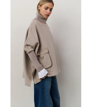 Yaya Wool mix poncho