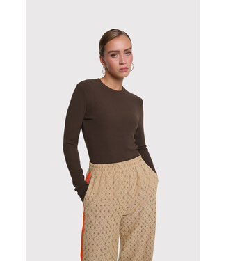 Alix the Label Fitted rib longsleeve