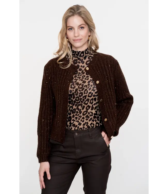 Geisha Cardigan lurex & sequinces