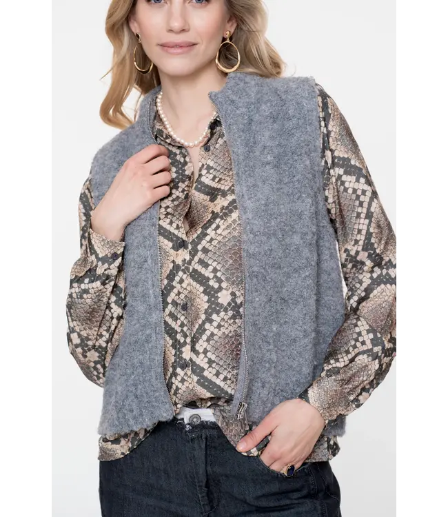 Geisha 54574-29 Pullover sleeveless with zipper