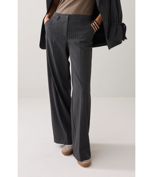 Summum Woman 4s2905-12258 Trousers wide leg Pinstripe