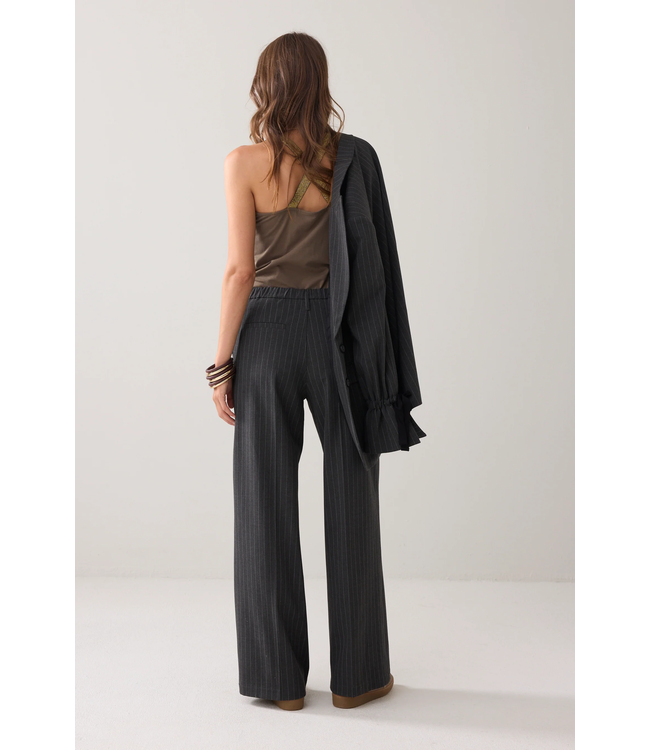 Summum Woman 4s2905-12258 Trousers wide leg Pinstripe