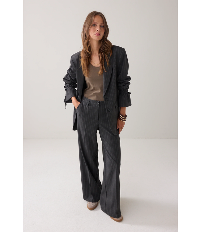 Summum Woman 4s2905-12258 Trousers wide leg Pinstripe